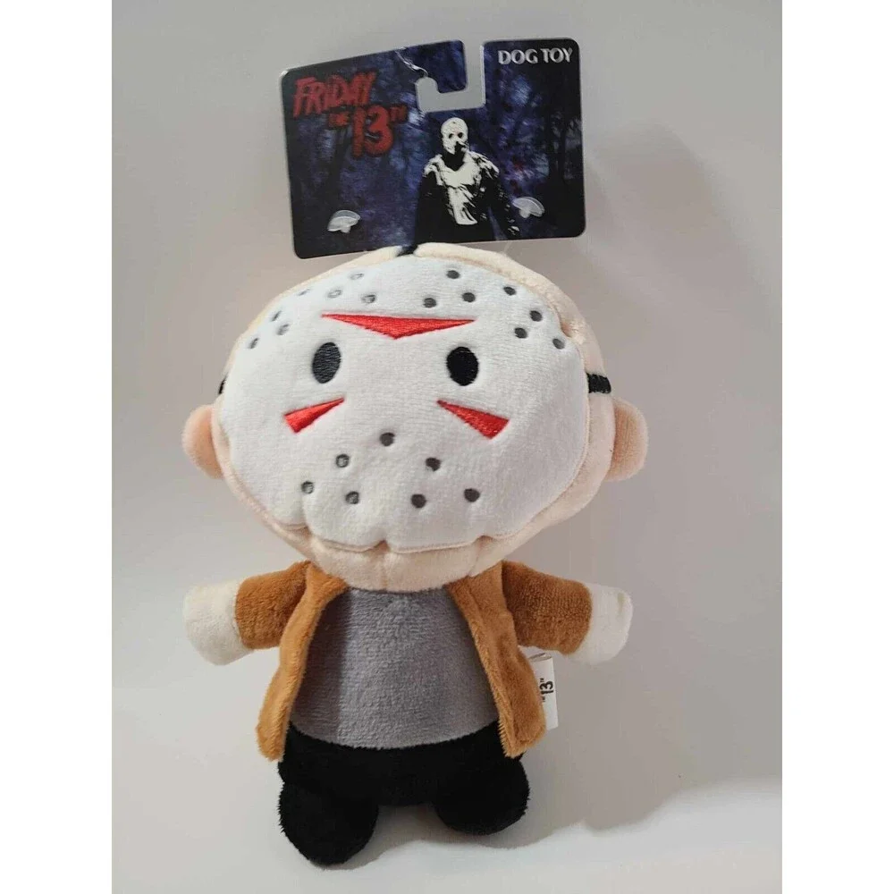 FRIDAY THE 13TH JASON Halloween Horror 9” Plush Dog Pet Squeaker Toy NWT